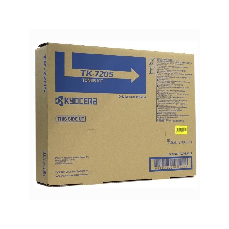 TONER ORIGINALE KYOCERA TK7205 TK-7205 TASKalfa 3510i 35K NERO