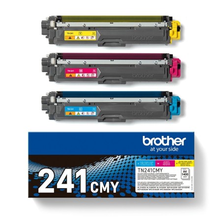 TRIPACK TONER ORIGINALE BROTHER HL 3140 MFC-9130 TN241CMY