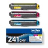 TRIPACK TONER ORIGINALE BROTHER HL 3140 MFC-9130 TN241CMY