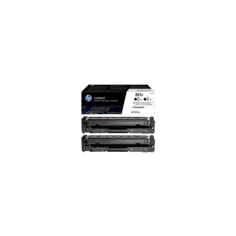 BIPACK TONER ORIGINALE HP CF400X 201X Color LaserJet Pro M250 2.8K NERO CF400XD