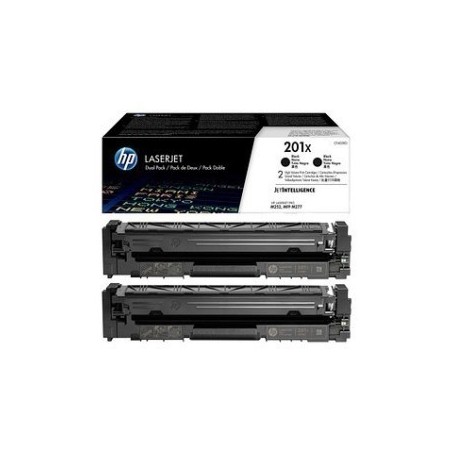 BIPACK TONER ORIGINALE HP CF400X 201X Color LaserJet Pro M250 2.8K NERO CF400XD