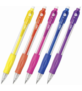 Bic Velocity Conf. da 12 matite meccaniche 0,7 mm HB con gomma Zona di presa Lunga durata Colori Assortiti