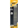 Bic Evolution Black Confezione da 4 matite esagonali in grafite Piombo HB ultra resistente Non si scheggia