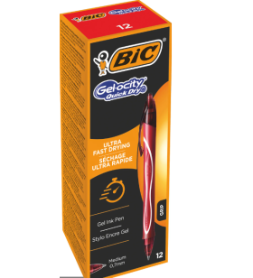 Gel-Ocity Penna gel retrattile ad asciugatura rapida Punta media 0,7 mm Inchiostro gel 949874 ROSSO