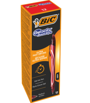 Gel-Ocity Penna gel retrattile ad asciugatura rapida Punta media 0,7 mm Inchiostro gel 949874 ROSA