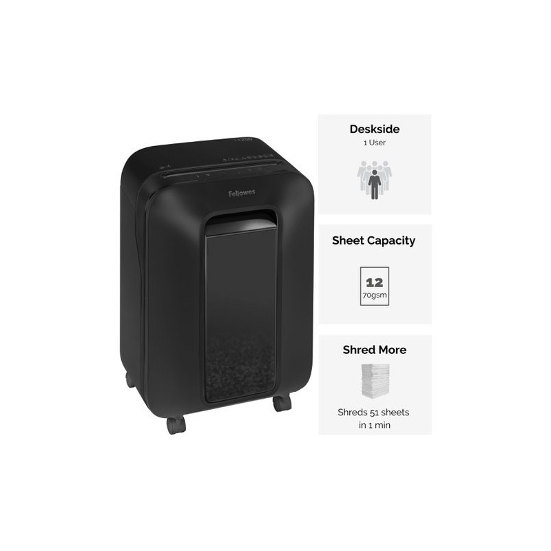 Distruggi documenti Fellowes LX210 Mini-Cut manuale con taglio a particelle Distrugge fino a 16 fogli 23L 5502501