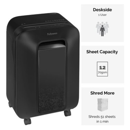 Distruggi documenti Fellowes LX210 Mini-Cut manuale con taglio a particelle Distrugge fino a 16 fogli 23L 5502501