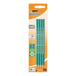 Bic Evolution Conf. 4 Matite esagonali in grafite Piombo HB ultra resistente Senza legno Non si scheggia 8902764