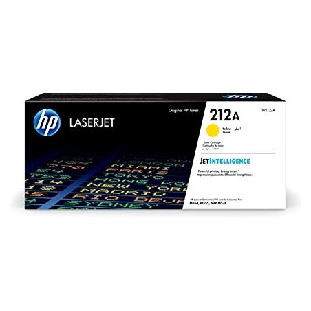 TONER ORIGINALE HP 212A W2122A GIALLO COLOR LASERJET M554DN M555X