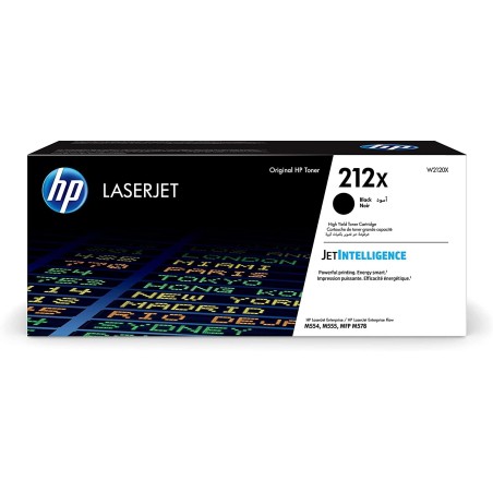 TONER ORIGINALE HP 212X W2120X NERO COLOR LASERJET M554DN M555X