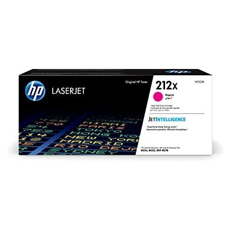 TONER ORIGINALE HP 212X W2123X MAGENTA COLOR LASERJET M554DN M555X