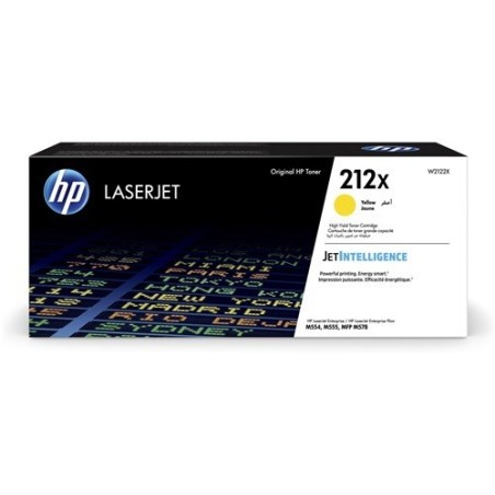 TONER ORIGINALE HP 212X W2122X GIALLO COLOR LASERJET M554DN M555X