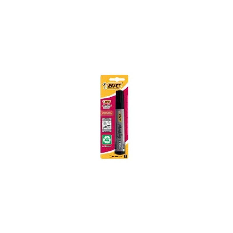 Pennarello indelebile Bic Marking 2000 Ecolutions Punta 4,95 mm Inchiostro a base alcolica Ecologico Colore NERO 8755761