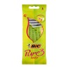Bic Pure 3 Lady Confezione da 2 Rasoi Monouso a 3 Lame con Aloe Vera 889702