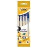 Bic Cristal Original Conf. da 4 penne a sfera Punta tonda 1mm Linea 0,40mm BLU 8308601
