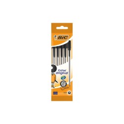 Bic Cristal Original Conf. da 5 penne a sfera Punta media 1,0mm Linea 0,40mm NERO 802051