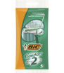 Bic Confort 2 Conf. 5 Rasoi Monouso 2 Lame Striscia Lubrificante Aloe Vera 838535