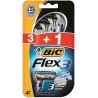 Bic Flex 3 Conf. 3+1 Rasoi Monouso 3 Lame Testa Girevole Striscia Lubrificante Aloe Vera 889694