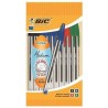 Bic Cristal Original Conf. 10 pennePunta tonda 1,0mm Linea 0,4mm Colori assortiti 830865