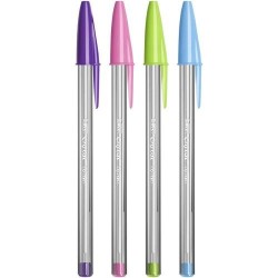 Bic Cristal Fun Conf. 20 penne a sfera Punta tonda 1,6mm Linea 0,42mm 895793