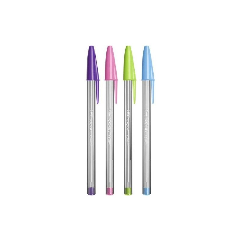 Bic Cristal Fun Conf. 20 penne a sfera Punta tonda 1,6mm Linea 0,42mm 895793
