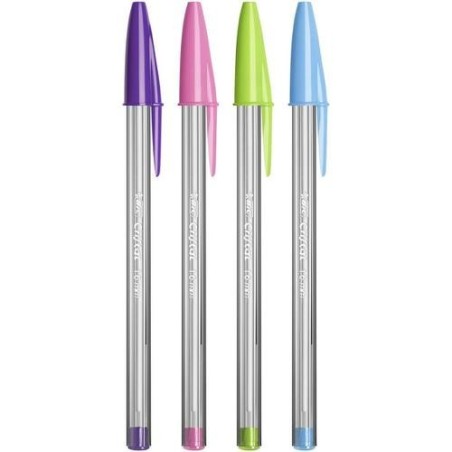 Bic Cristal Fun Conf. 20 penne a sfera Punta tonda 1,6mm Linea 0,42mm 895793