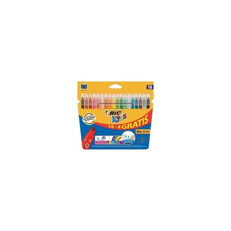Bic Kids Couleur Conf. 18 pennarelli Punta 2,8mm Linea 0,8mm 937510