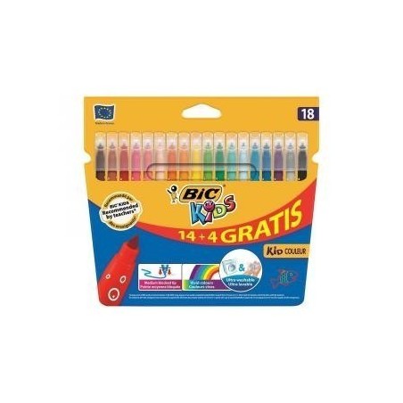 Bic Kids Couleur Conf. 18 pennarelli Punta 2,8mm Linea 0,8mm 937510