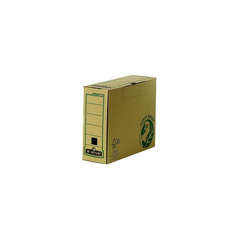 Fellowes Bankers Box Earth Final File Box A4 100mm Assemblaggio manuale Cartone riciclato certificato FSC Colore marrone 4470201