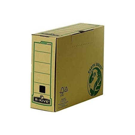 Fellowes Bankers Box Earth Final File Box A4 100mm Assemblaggio manuale Cartone riciclato certificato FSC Colore marrone 4470201