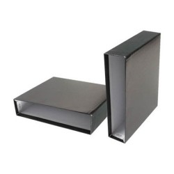 Scatola portadocumenti in cartone Esselte Dimensioni foglio Dorso 75mm Capacità 500 fogli Colore nero