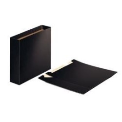 Scatola portadocumenti in cartone Esselte Dimensioni foglio Dorso 75mm Capacità 500 fogli Colore nero