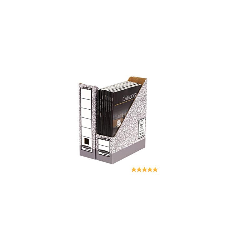 Portariviste Fellowes Bankers Box A4 80 mm Assemblaggio manuale Certificazione FSC in cartone riciclato Colore grigio 0186004
