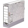 Fellowes Bankers Box Ultimate File Box 80 mm A4 Fastfold Self Assembly Cartone riciclato certificato FSC Colore grigio