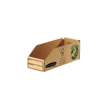 Fellowes Bankers Box Earth Final File Box A4 80 mm - Assemblaggio manuale Cartone riciclato certificato FSC Colore marrone