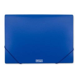Portadocumenti MKtape Flap Folder Chiusura ad Elastico Formato Folio Colore Blu