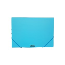 Portadocumenti MKtape Flap Folder Chiusura ad Elastico Formato Folio Colore Blu Neon