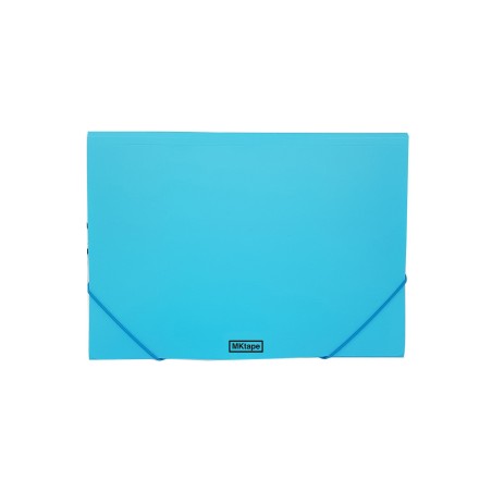 Portadocumenti MKtape Flap Folder Chiusura ad Elastico Formato Folio Colore Blu Neon