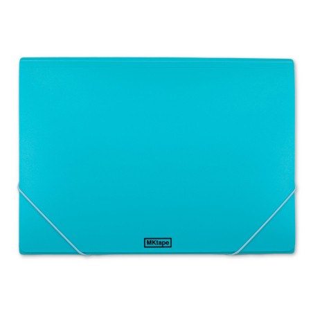 Portadocumenti MKtape Flap Folder Chiusura ad Elastico Formato Folio Colore Blu Pastello