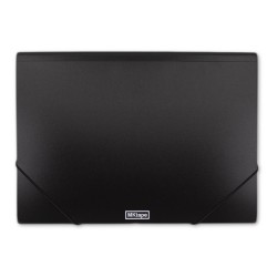 Portadocumenti MKtape Flap Folder Chiusura ad Elastico Formato Folio colore NERO