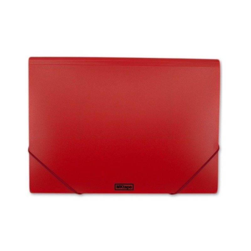 Portadocumenti MKtape Flap Folder Chiusura ad Elastico Formato Folio colore ROSSO