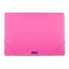 Portadocumenti MKtape Flap Folder Chiusura ad Elastico Formato Folio colore ROSA PALLIDO