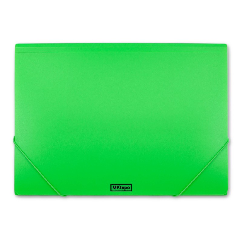 Portadocumenti MKtape Flap Folder Chiusura ad Elastico Formato Folio colore VERDE FLUORESCENTE