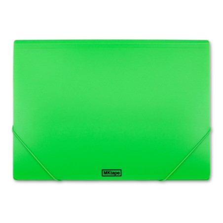 Portadocumenti MKtape Flap Folder Chiusura ad Elastico Formato Folio colore VERDE FLUORESCENTE