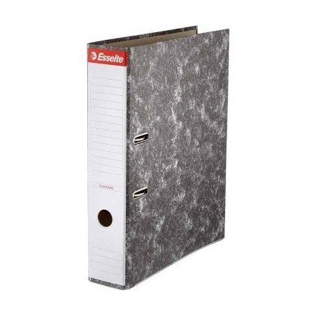 Raccoglitori ad arco a leva Esselte Lever Arch Formato A4 Dorso 75mm Capacità 500fogli Colore NERO MARMORIZZATO