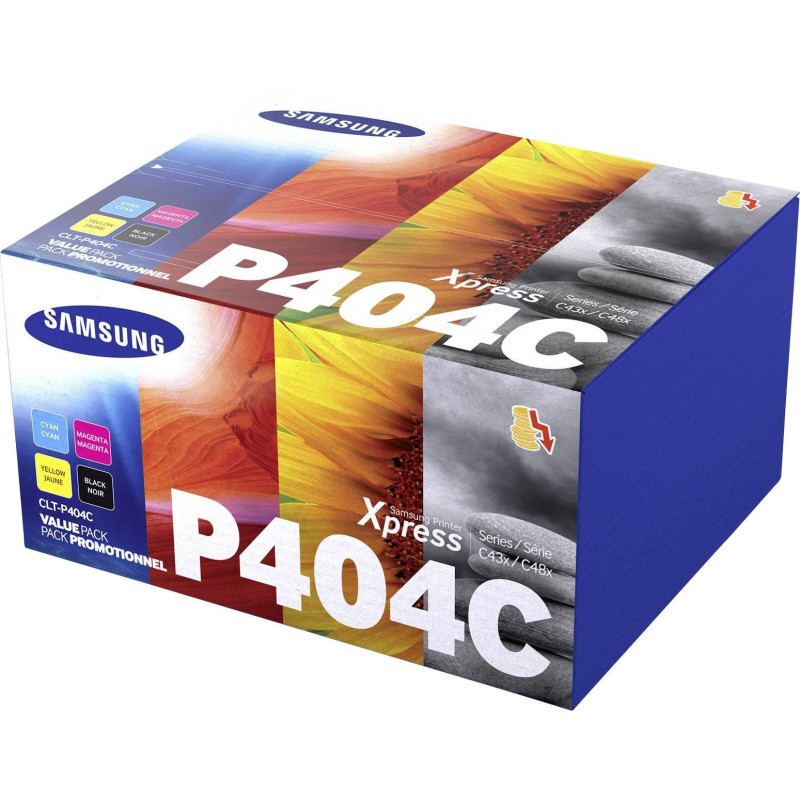 MULTIPACK 4 TONER ORIGINALE SAMSUNG SU365A Xpress C430 C480 NERO CLT-P404C CYM