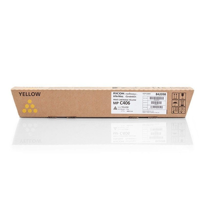 TONER ORIGINALE RICOH 842098 MP C306 C406 GIALLO 6K