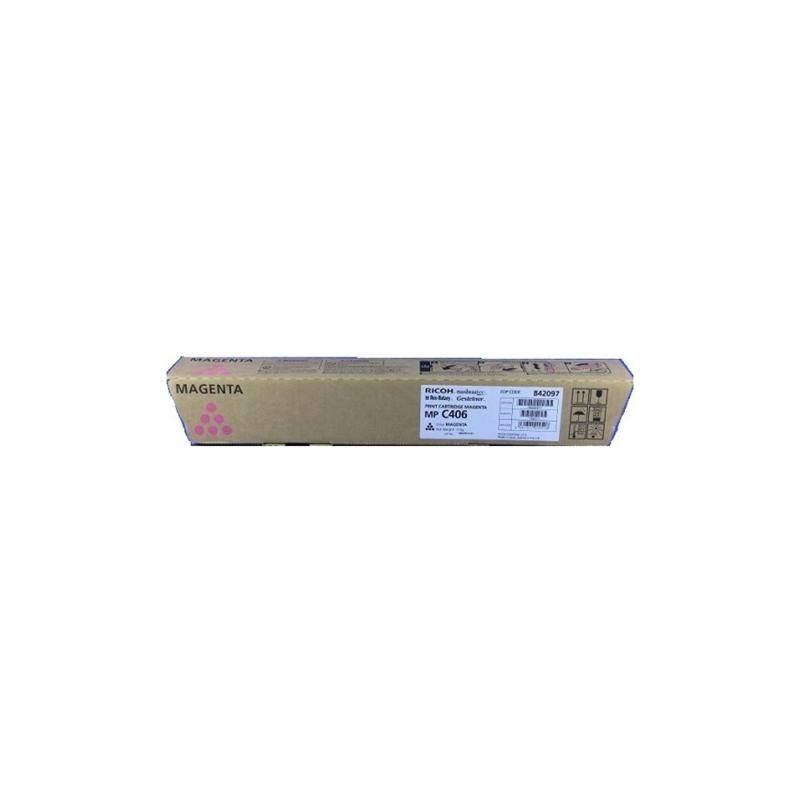 TONER ORIGINALE RICOH 842097 MP C306 C406 MAGENTA 6K