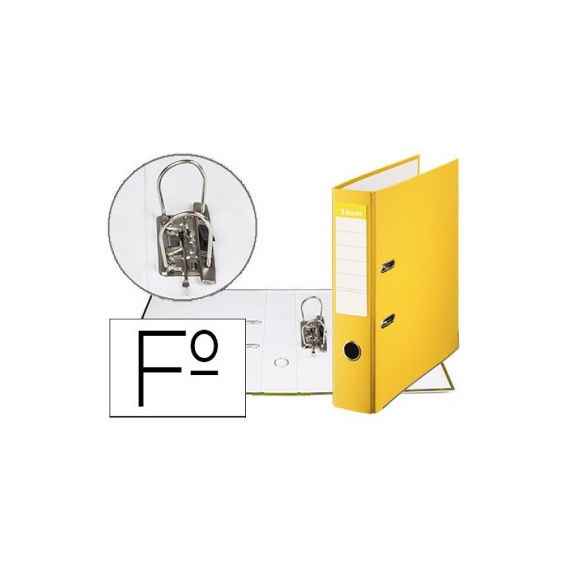 Raccoglitori ad arco a leva Esselte Lever Arch Formato A4 Dorso 75mm Capacità 500fogli Colore GIALLO