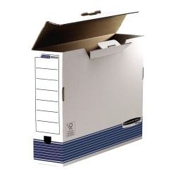 Fellowes Bankers Box Ultimate File Box 200mm A4 Fastfold Self Assembly Cartone riciclato Certificato FSC